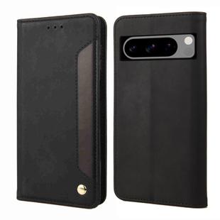 For Google Pixel 8 Skin Feel Splicing Leather Phone Case(Black)