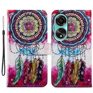 For OPPO A38 4G Painted Pattern Horizontal Flip Leather Phone Case(Dreamcatcher)