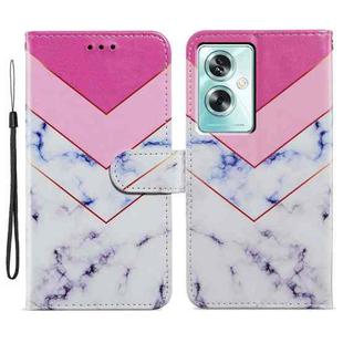 For OPPO A79 5G / A2 5G Painted Pattern Horizontal Flip Leather Phone Case(Smoke Marble)