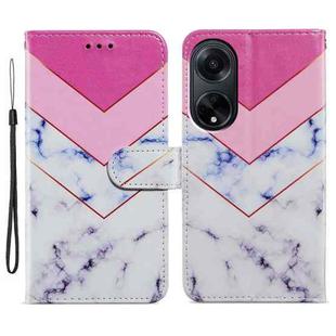 For OPPO A98 Painted Pattern Horizontal Flip Leather Phone Case(Smoke Marble)