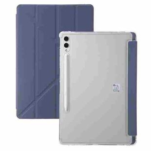 For Samsung Galaxy Tab S10 FE+ Clear Acrylic Deformation Leather Tablet Case(Lavender)