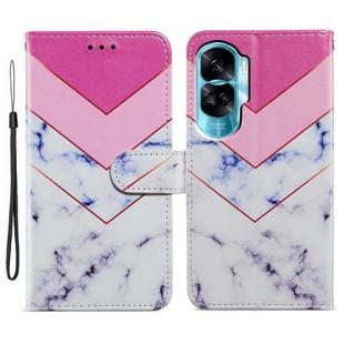For Honor 90 Lite Painted Pattern Horizontal Flip Leather Phone Case(Smoke Marble)
