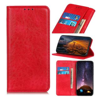 For Google Pixel 8a Magnetic Crazy Horse Texture Horizontal Flip Leather Phone Case(Red)
