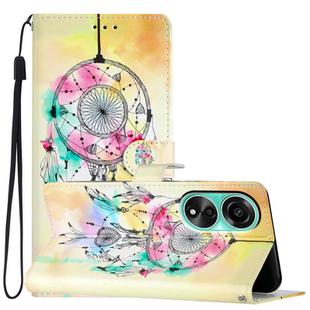 For OPPO A38 4G Colored Drawing Leather Phone Case(Dream Catcher)