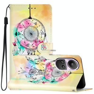 For OPPO Reno10 /10 Pro Global Colored Drawing Leather Phone Case(Dream Catcher)