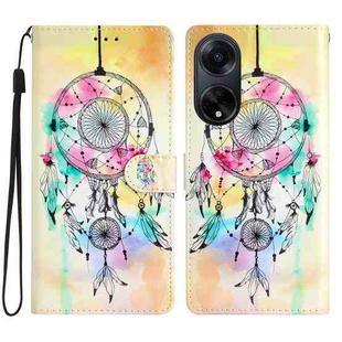 For OPPO A98 Colored Drawing Leather Phone Case(Dream Catcher)