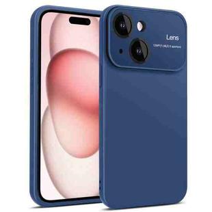For iPhone 15 Plus Laminated Large Window TPU Phone Case(Royal Blue)