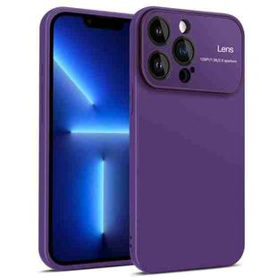 For iPhone 13 Pro Laminated Large Window TPU Phone Case(Purple)