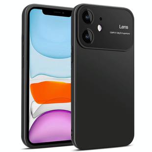 For iPhone 11 Laminated Large Window TPU Phone Case(Black)