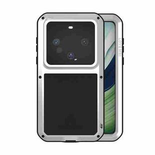 For Huawei Mate 60 LOVE MEI Metal Shockproof Life Waterproof Dustproof Phone Case(Silver)