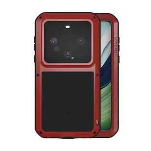 For Huawei Mate 60 LOVE MEI Metal Shockproof Life Waterproof Dustproof Phone Case(Red)