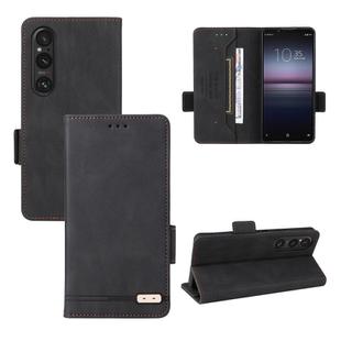 For Sony Xperia 1 VI 2024 Magnetic Clasp Leather Phone Case(Black)