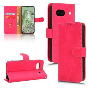 For Google Pixel 8a Skin Feel Magnetic Flip Leather Phone Case(Rose Red)