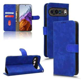 For Google Pixel 9 Pro Skin Feel Magnetic Flip Leather Phone Case(Blue)