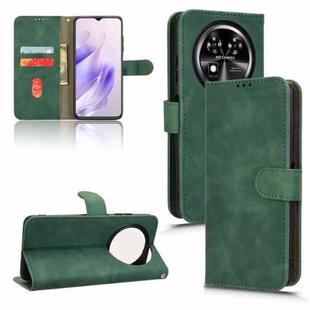 For Oukitel C37 Skin Feel Magnetic Flip Leather Phone Case(Green)