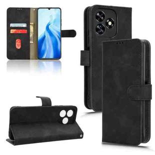 For Oukitel C51 Skin Feel Magnetic Flip Leather Phone Case(Black)