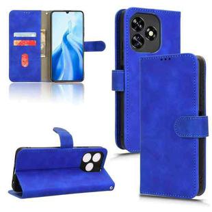 For Oukitel C51 Skin Feel Magnetic Flip Leather Phone Case(Blue)