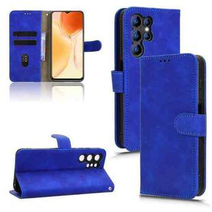 For Oukitel C1 Skin Feel Magnetic Flip Leather Phone Case(Blue)
