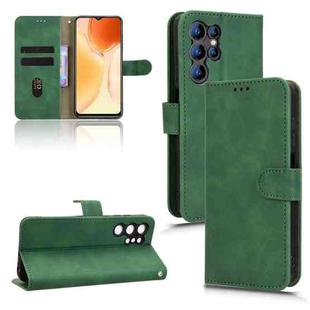 For Oukitel C61 Skin Feel Magnetic Flip Leather Phone Case(Green)