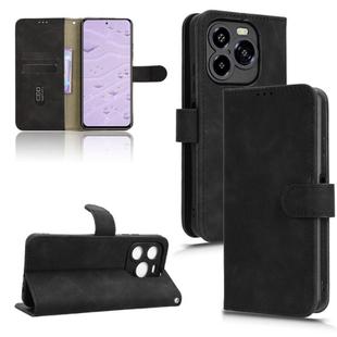For Oukitel C65 / C65 Pro Skin Feel Magnetic Flip Leather Phone Case(Black)