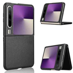 For Huawei Pura X PU Leather PC Phone Case(Black)