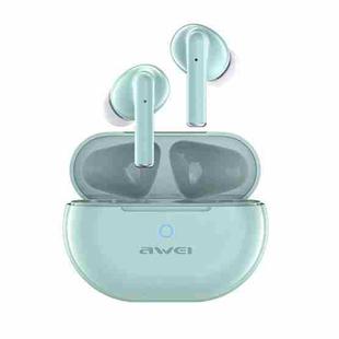 awei T61 Noise Reduction Dual Mic TWS Bluetooth Earbuds(Mint Green)
