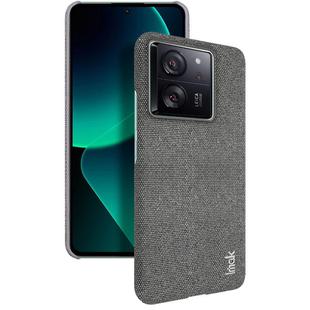 For Xiaomi 13T 5G / 13T Pro 5G imak Ruiyi Series Cloth Texture PU + PC Phone Case(Dark Grey)