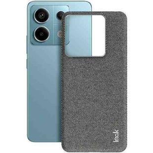 For Xiaomi Redmi Note 13 Pro 5G imak Ruiyi Series Cloth Texture PU + PC Phone Case(Dark Grey)