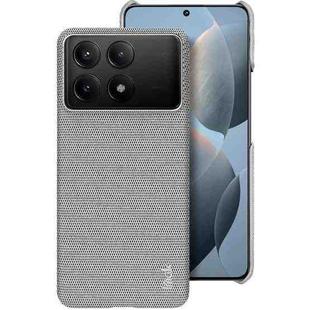 For Xiaomi Redmi K70 5G/K70 Pro 5G imak Ruiyi Series Cloth Texture PU + PC Phone Case(Light Grey)