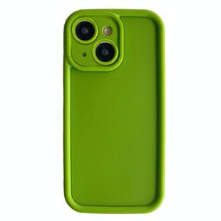 For iPhone 13 Fine Hole Shockproof Frame Frosted TPU Phone Case(Green)