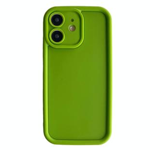 For iPhone 11 Fine Hole Shockproof Frame Frosted TPU Phone Case(Green)