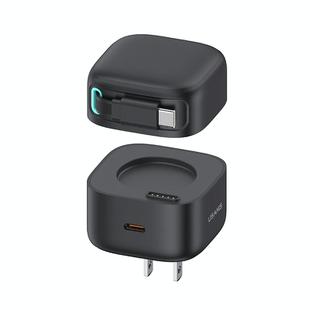 USAMS US-CC203 SMF Series PD35W Dual Type-C Port GaN Fast Charger, US Plug(Black)