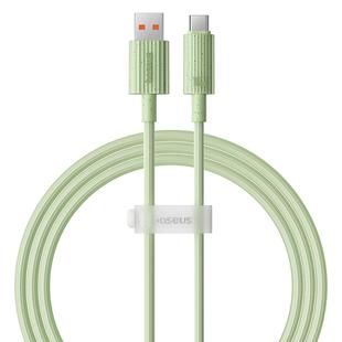 Baseus USB to USB-C / Type-C 100W Fast Charging Data Cable, Cable Length:1m(Green)