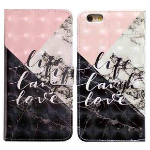 For iPhone 7 / 8 / SE 2022 Oil Embossed 3D Drawing Leather Phone Case(Stitching Marble)