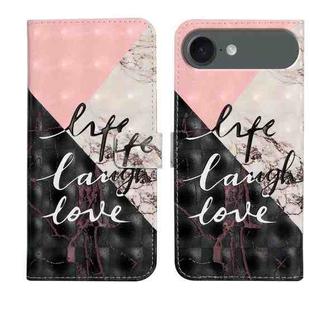 For iPhone 17 Air Oil Embossed 3D Drawing Leather Phone Case(Stitching Marble)