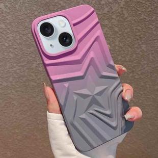 For iPhone 14 Plus Gradient Star TPU Phone Case(Purple)