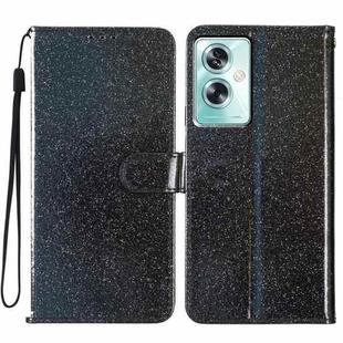 For OPPO A79 5G / A2 5G Glitter Powder Flip Leather Phone Case(Black)