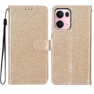 For OPPO Reno13 Pro Global Glitter Powder Flip Leather Phone Case(Gold)