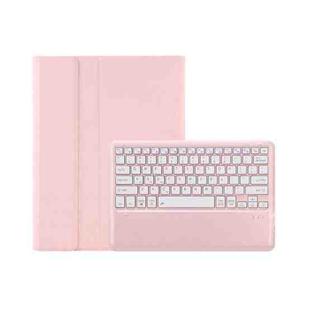 For Lenovo Xiaoxin Pad Pro 12.7 inch AM24 TPU Ultra-thin Detachable Bluetooth Keyboard Tablet Leather Case(Pink)