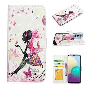 For Motorola Moto G31 / G41 Oil Embossed 3D Drawing Leather Phone Case(Flower Fairy)