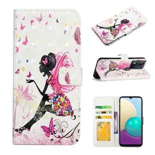 For Motorola Moto E13 Oil Embossed 3D Drawing Leather Phone Case(Flower Fairy)