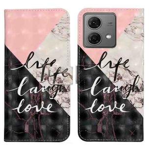 For Motorola Moto G84 5G Oil Embossed 3D Drawing Leather Phone Case(Stitching Marble)