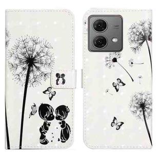 For Motorola Moto G84 5G Oil Embossed 3D Drawing Leather Phone Case(Couple Dandelion)