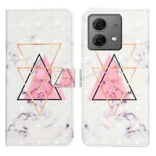 For Motorola Moto G84 5G Oil Embossed 3D Drawing Leather Phone Case(Triangular Marble)
