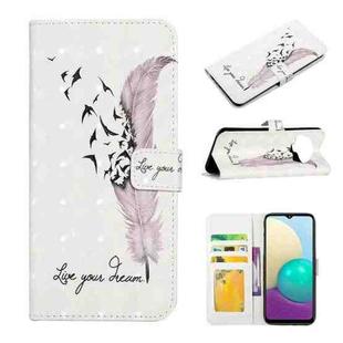For Xiaomi Redmi Note 9 Pro Oil Embossed 3D Drawing Leather Phone Case(Feather)