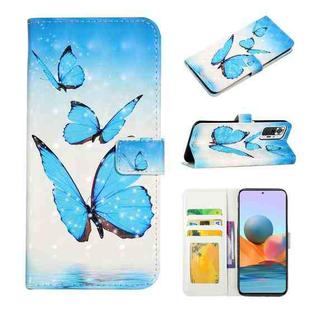 For Xiaomi Redmi Note 10 Pro Oil Embossed 3D Drawing Leather Phone Case(3 Butterflies)