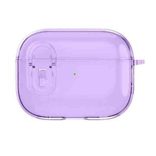 For AirPods Pro 2 Ice Crystals Shockproof Earphone Protective Case(Purple)