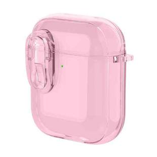 For AirPods 1 / 2 Ice Crystals Shockproof Earphone Protective Case(Pink)