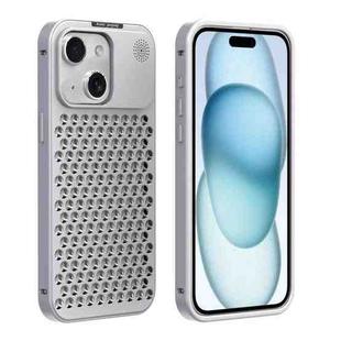 For iPhone 15 R-JUST RJ58 Aromatherapy Metal Cooling Phone Case(Silver)