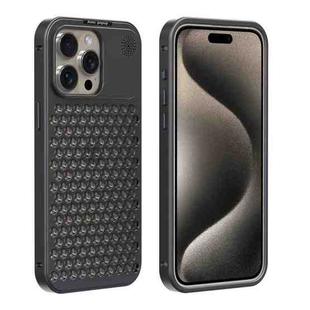 For iPhone 15 Pro R-JUST RJ58 Aromatherapy Metal Cooling Phone Case(Grey)